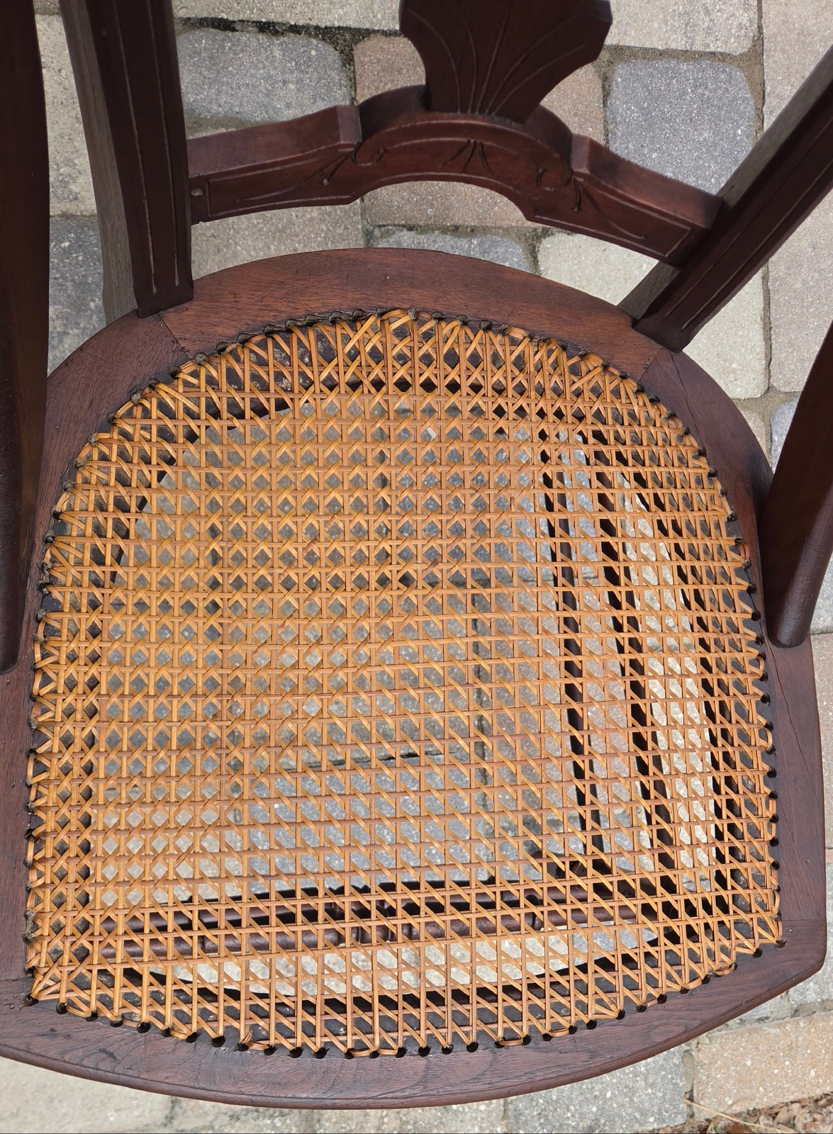 19th Century Antique Victorian Mahogany Cane Seat Chair– Circa 1900–1915