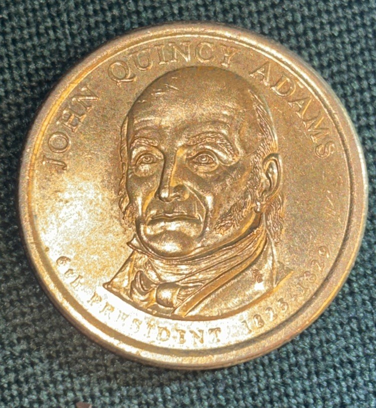 Super Rare 2008 D Coin 1825-1829 John Quincy Adams one dollar coin, Position A