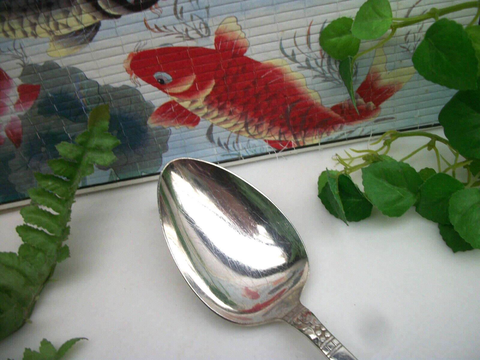 Oneida Community Silver FOREVER Silverplate Solid Serving Spoon 1939
