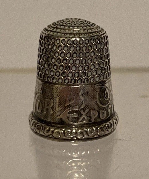 Antique Silver Thimble World Columbian Exposition 1892 World’s Fair