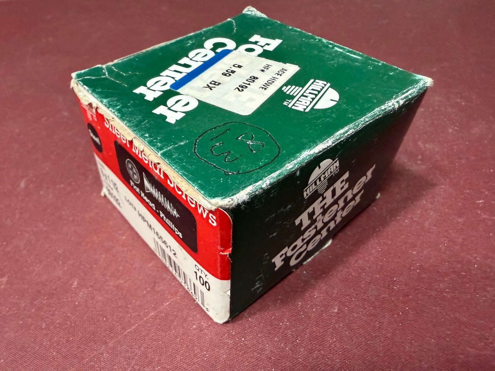 83- Hillman Sheet Metal Screws, Flat Head – Phillips, #8 x 1-1/2″ Item No. 80192
