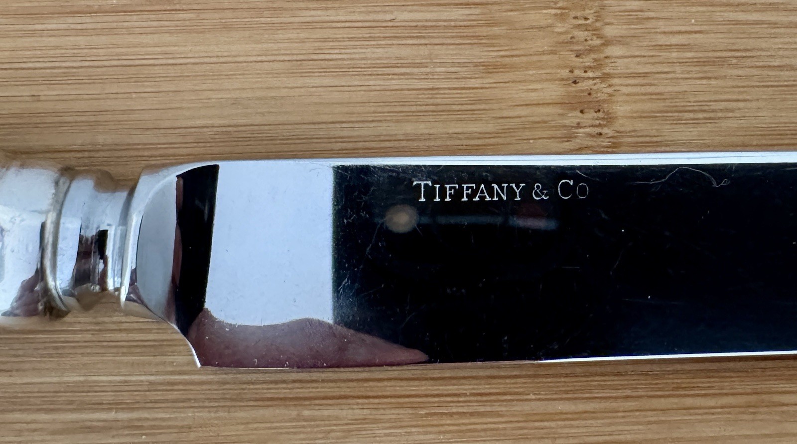 1 TIFFANY CHRYSANTHEMUM STERLING 10 1/4” ORIGINAL TRUE DINNER KNIFE