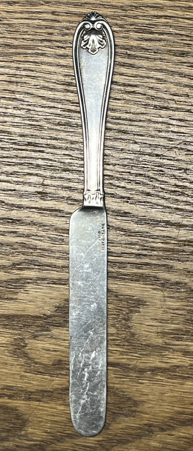 Josephine by Gorham pat 1855 Solid Coin Breakfast Tea Youth Knife Monogram
