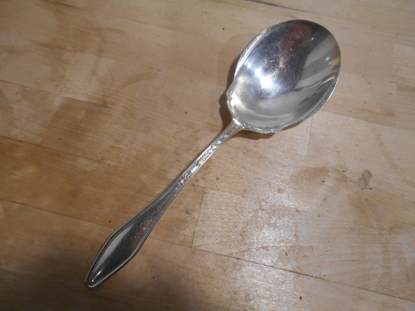 Stratford Silver Co 1919 BETSY ROSS Pattern Berry or Casserole Spoon IS 7031