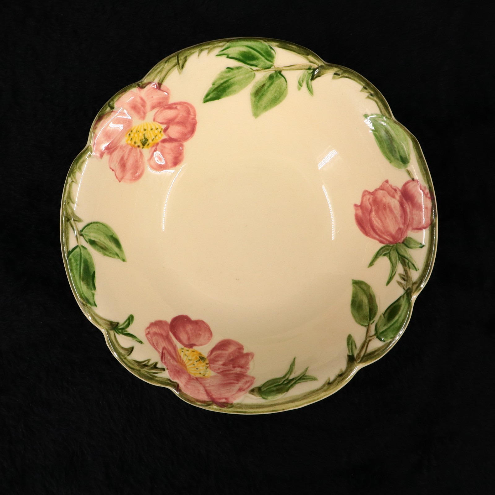 VTG Franciscan Desert Rose Set of 6 Fruit Bowls 6in California Backstamp