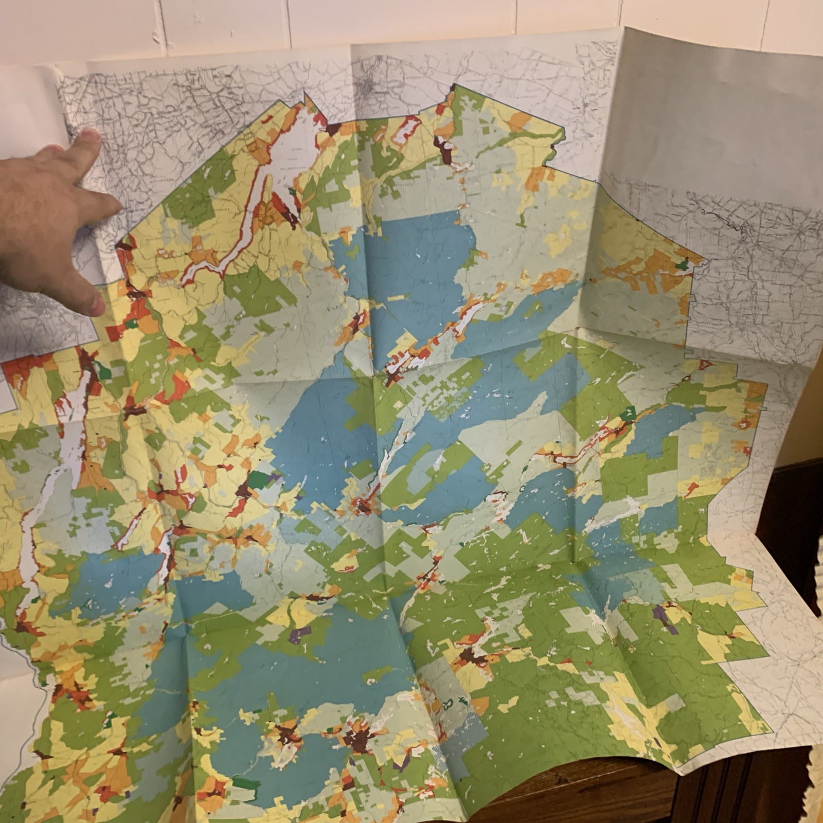Adirondack Park Land Use Development Plan Map 1974 Malcolm Wilson Governor #E3