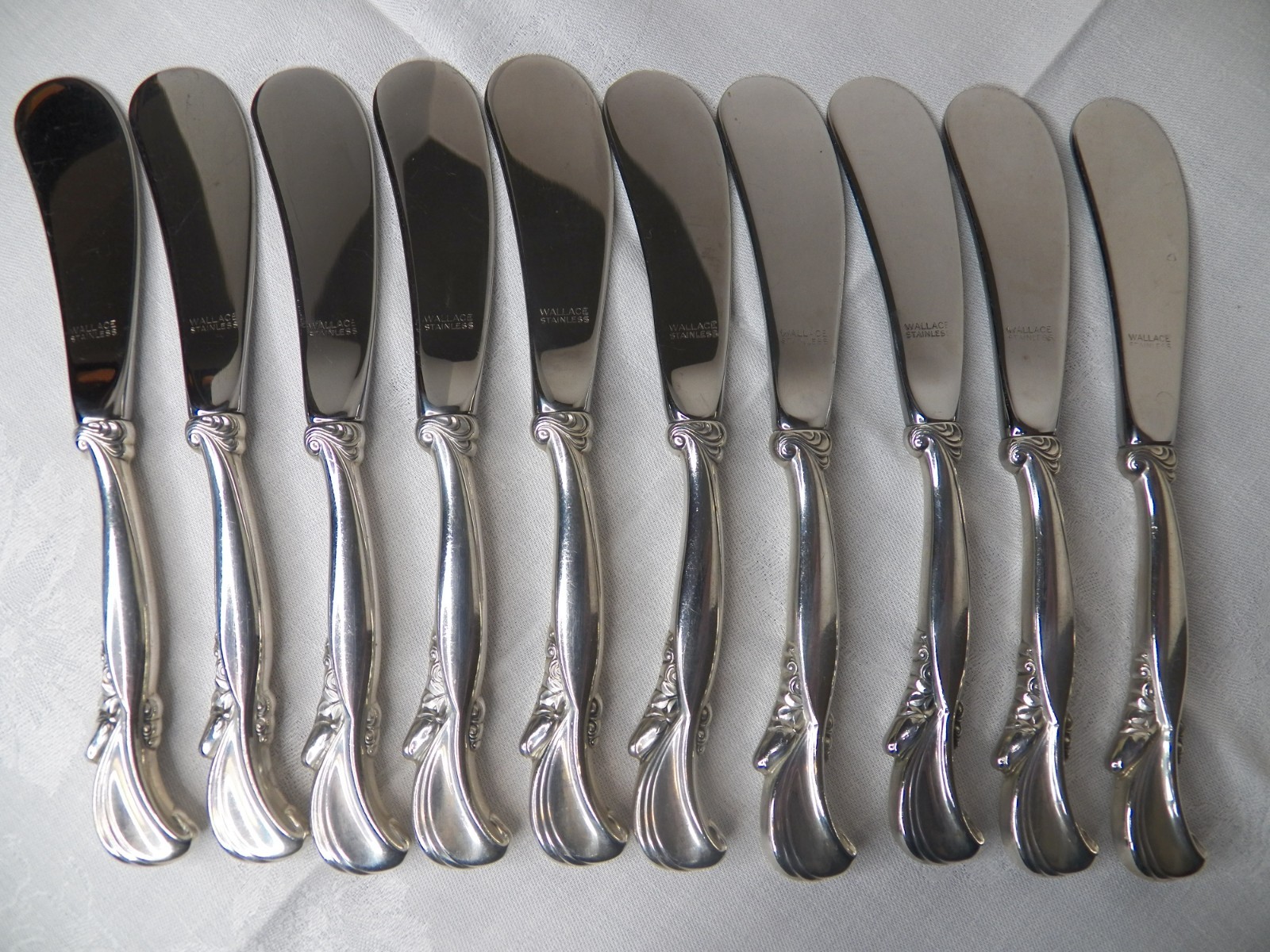 WALLACE WALTZ OF SPRING SILVER STERLING HANDLE (10) 6 1/8″ NO MONOGRAM