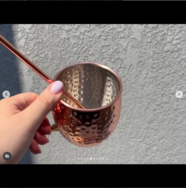Copper Cocktail Coaster Set + Copper Straws | Style & Quality Drink with taste!