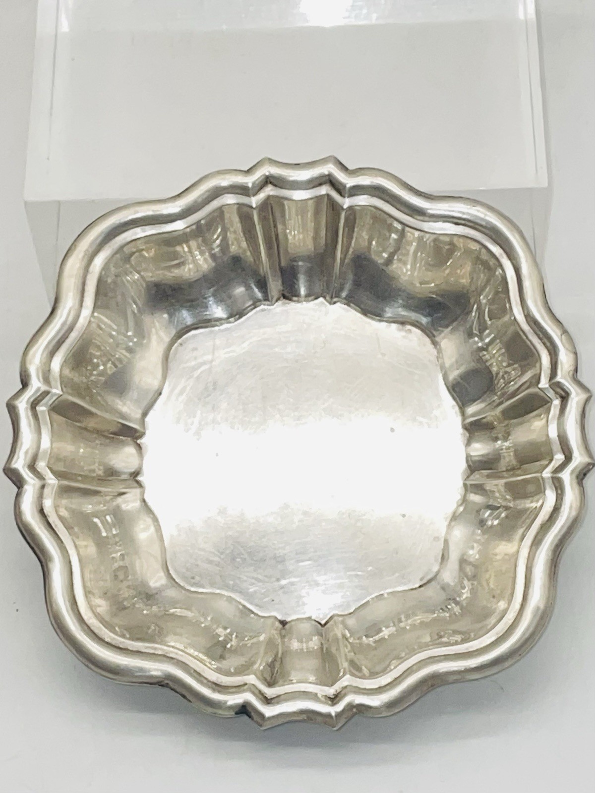 Sterling Silver 925 ROGERS LUNT & BOWLEN CO. 98.6 Grms Scalloped Edge Bowl RLB