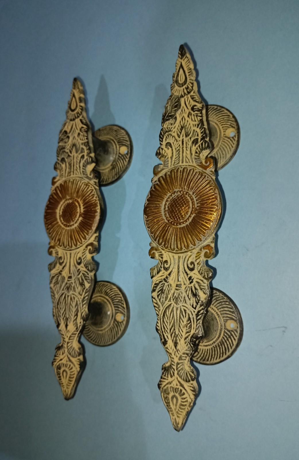 Sunflower Modular Kitchen Door Handle Made of Brass Bedroom Door Pull Set RD522
