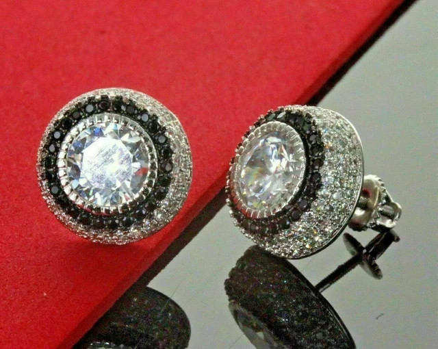 2.30Ct Round Cut Lab Created Diamond Women’s Stud Earring 14k White Gold Plated