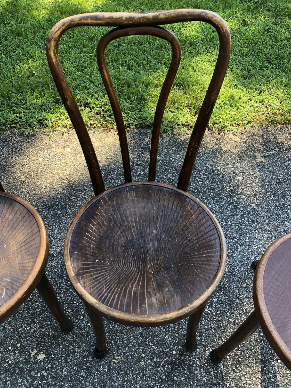 Antique Jacob & Joseph Kohn Mundus New York Bentwood Chairs Set Of 3, Wonderful!