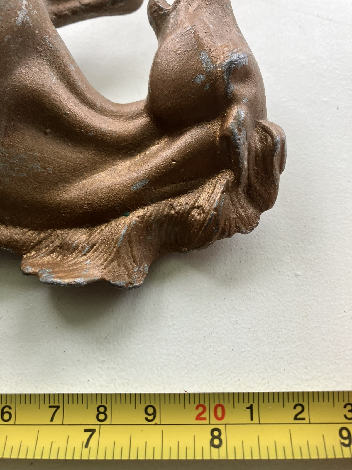 Antique bronze patina rearing heavy cast horse kilo patinised 6os3