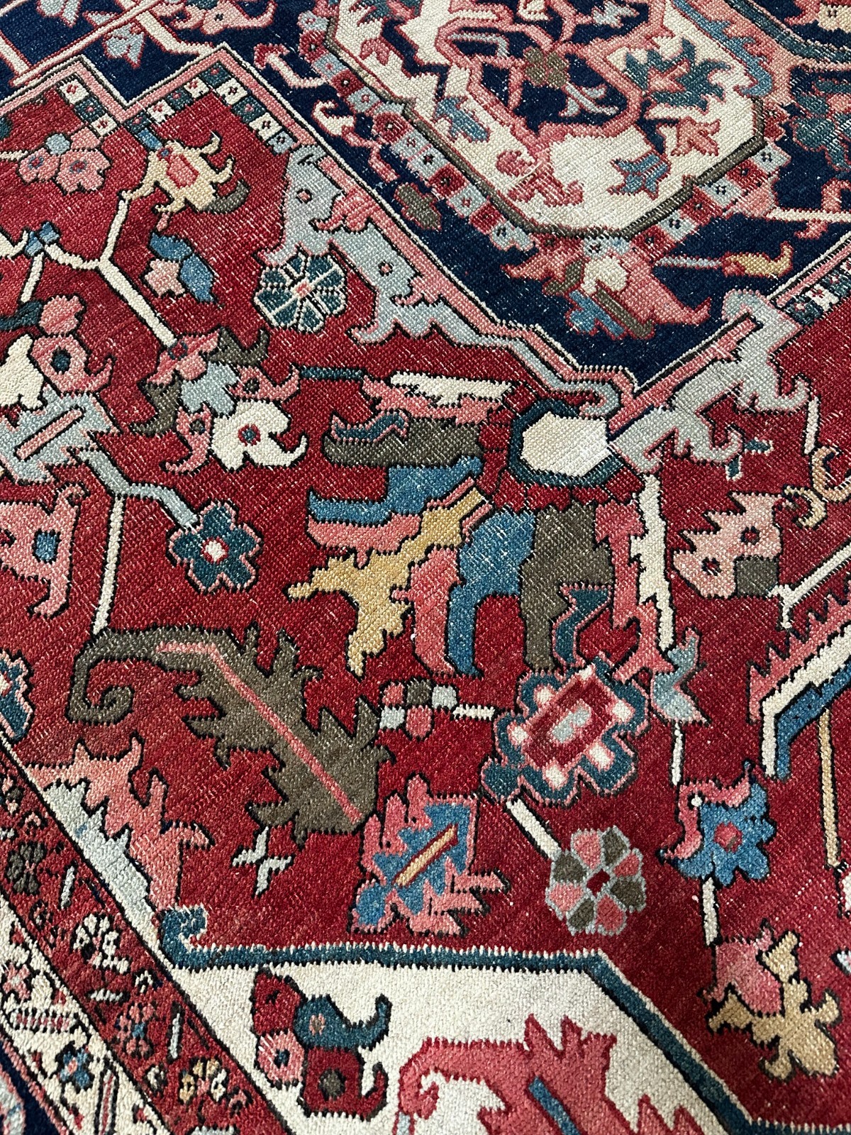 Antique 1910 Tribal Oriental Rug, Excellent Condition, Vegetable Dyes, 11×16