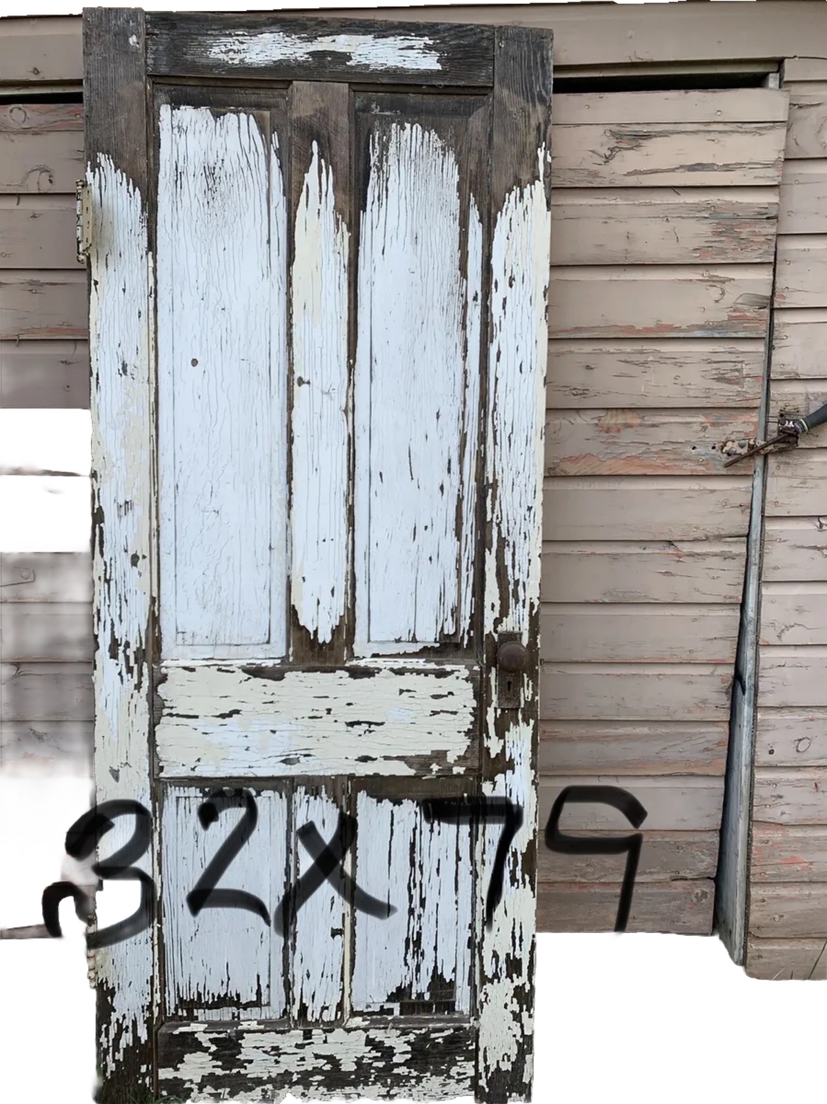 Antique Vintage Farmhouse Door Primitive Chippy Paint 32×79