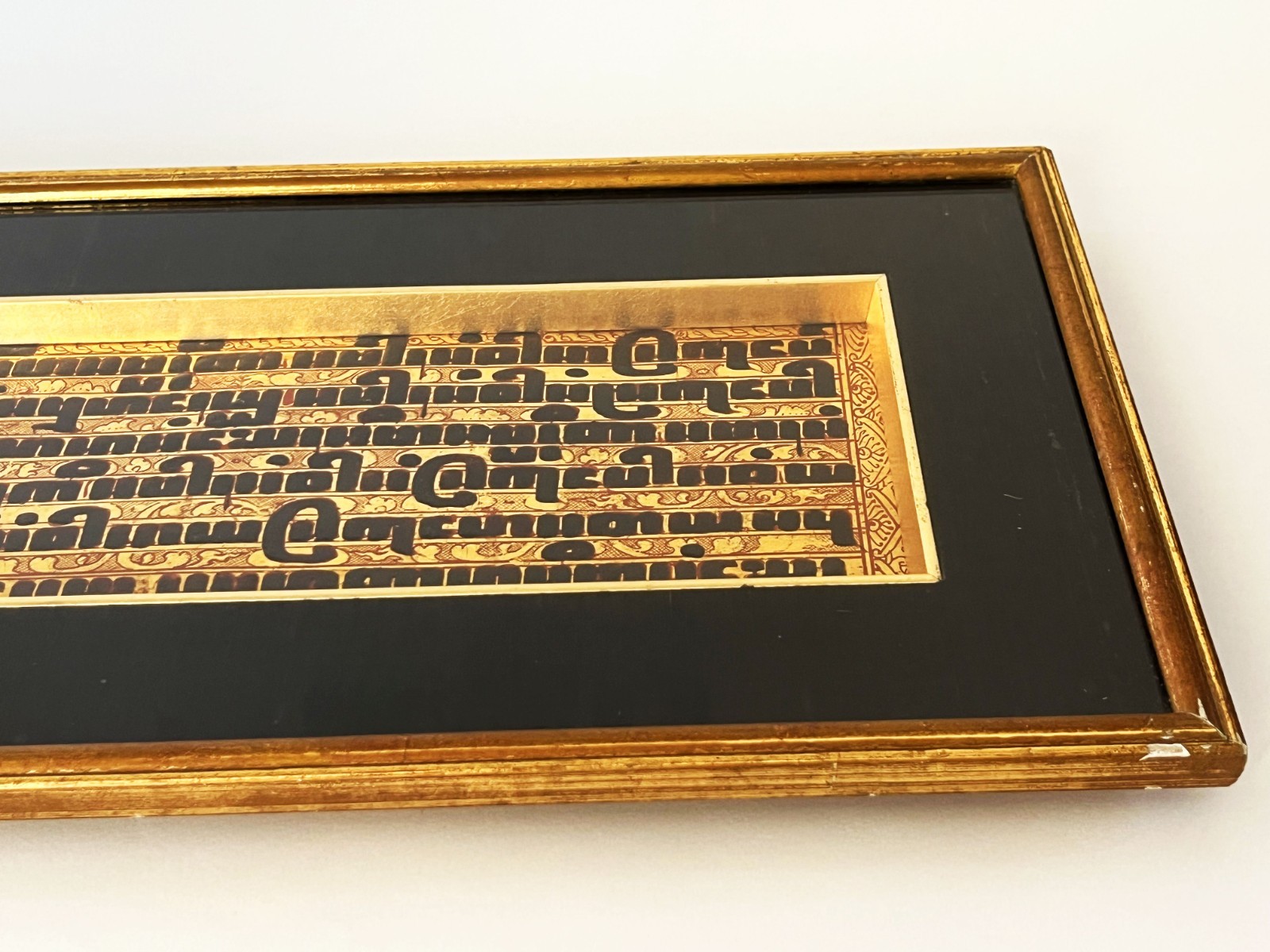 ANTIQUE BURMESE KAMMAVACA PALI BUDDHIST PRAYER PANEL TEXT MANUSCRIPT MYANMAR