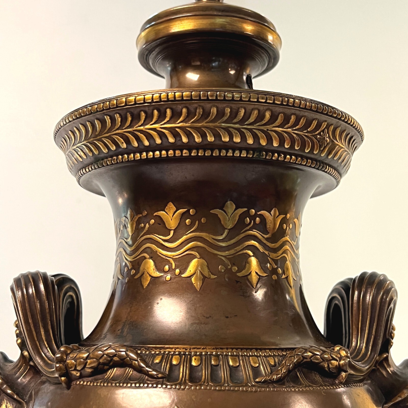 Barbedienne Bacchanalian Bronze Vase by Ferdinand Levillian