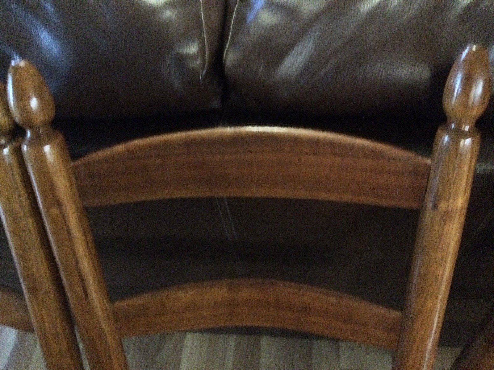 Vintage Lot Of 3 Ladder Back Chairs, Wood, Woven Rush Seats, Unbranded.