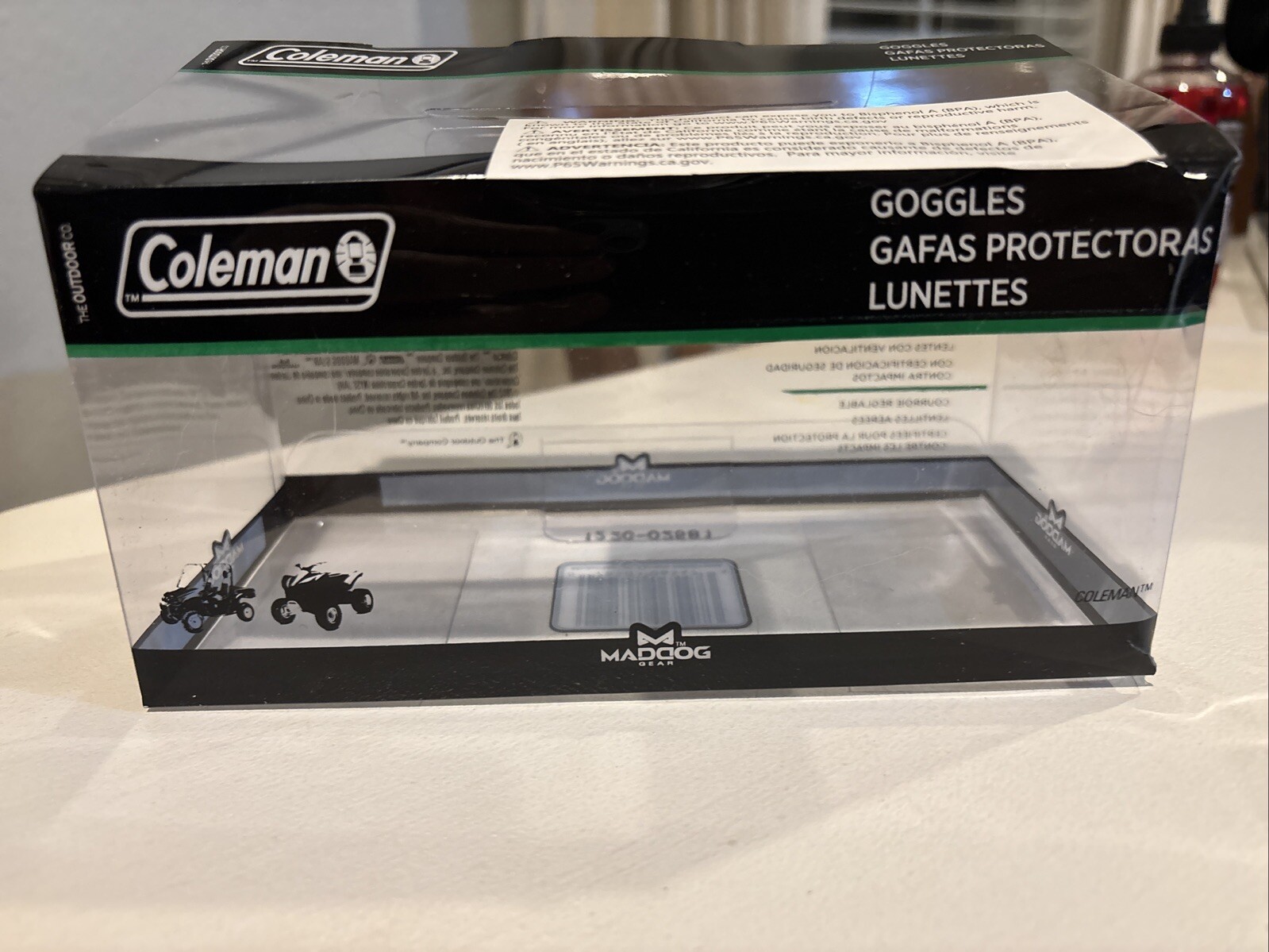 Coleman MADDOG Gear, Adjustable Goggles,-Brand new (Shelf)