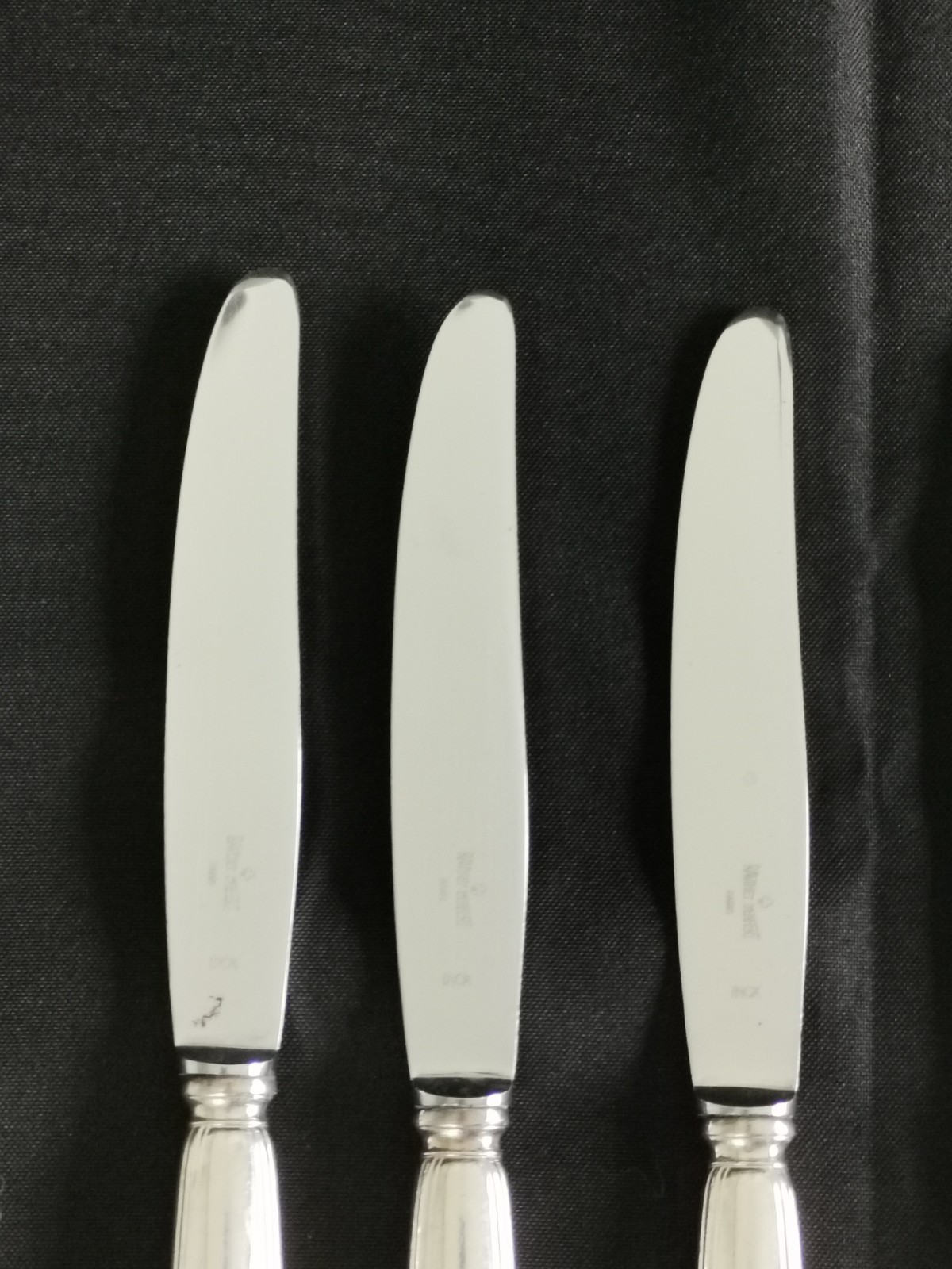 Ravinet d’Enfert Club Model 12 Silver Metal Dessert Cheese Knives 21cm
