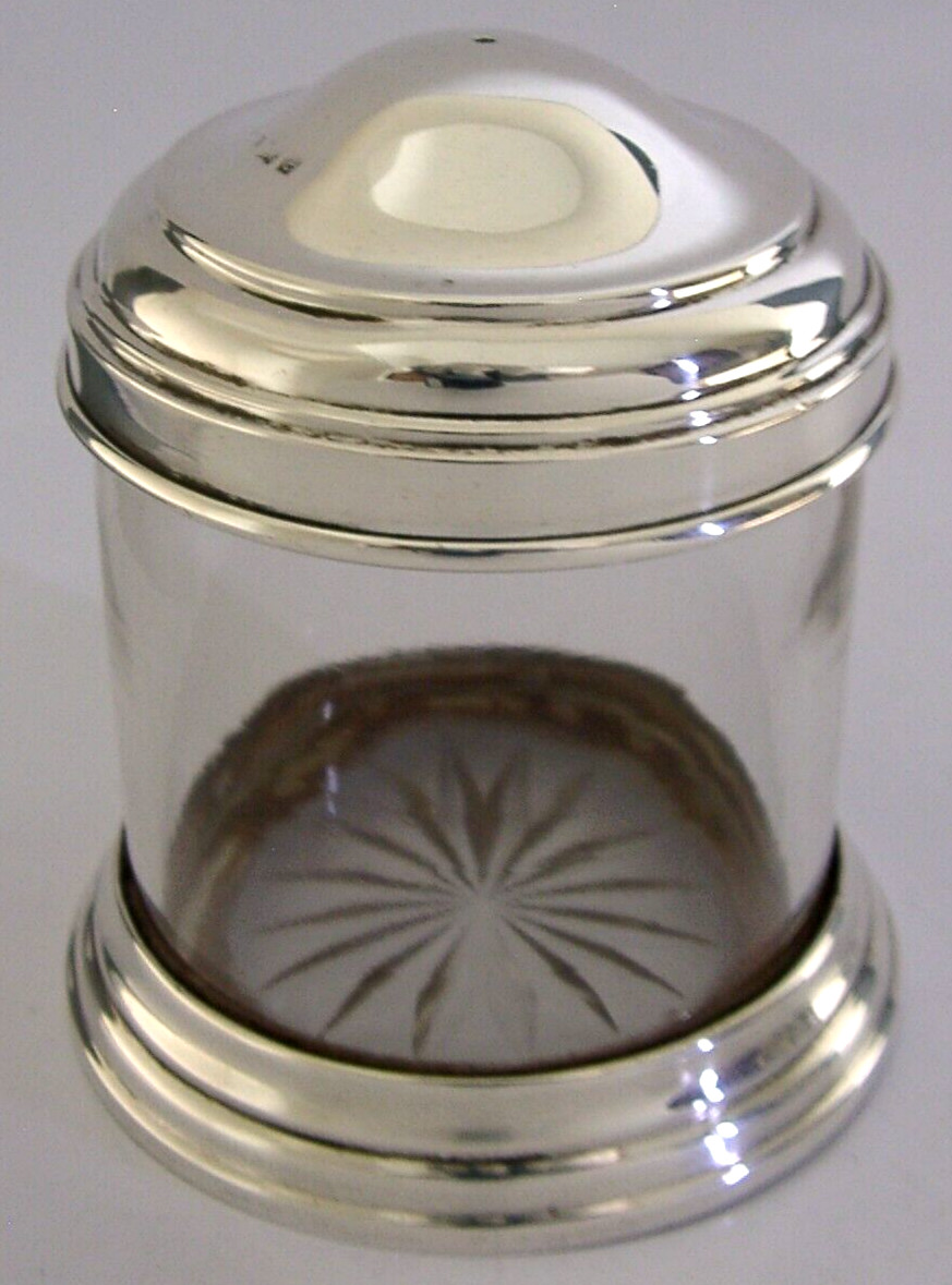 1905 STERLING SILVER STRING BOX EDWARDIAN DESK ITEM