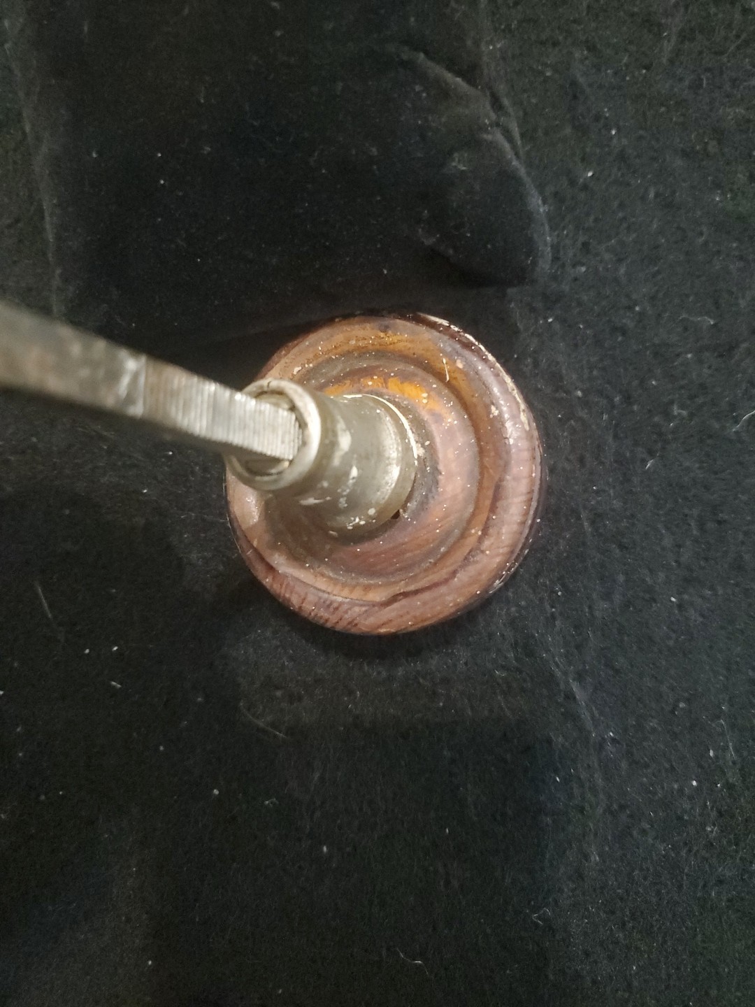 Antique Circular Plain Wooden Door Knobs