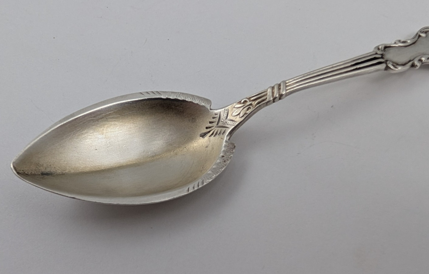 Sterling Silver Citrus Grapefruit Spoon 5-3/4″ 20g with Monogram and Date
