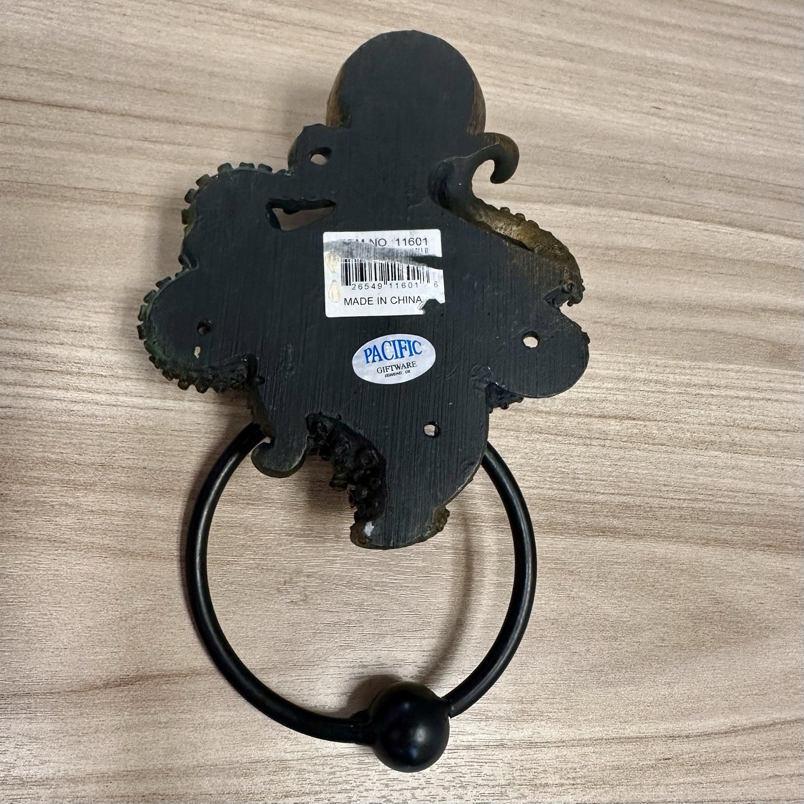 Pacific Giftware Kraken Octopus Door Knocker Aged Bronze Finish W Cast Iron Ring