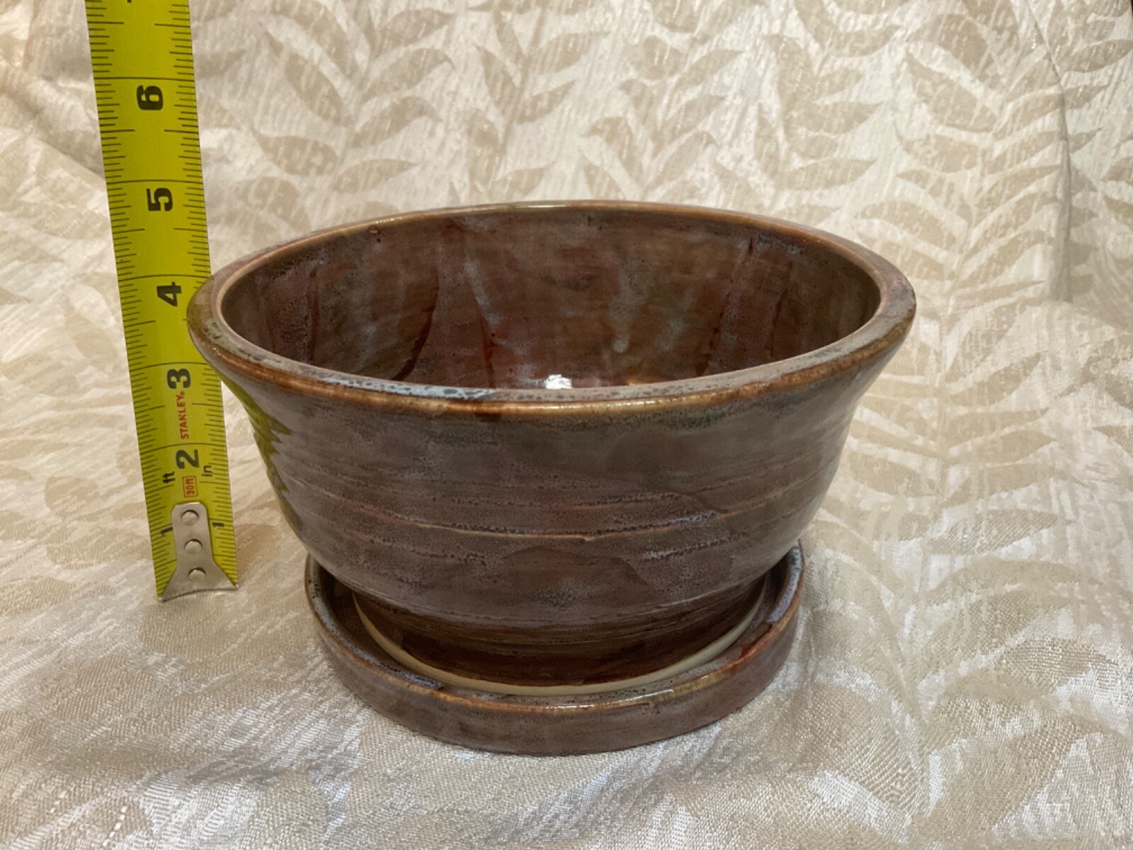 Handmade Ceramic Planter with Drainage Hole