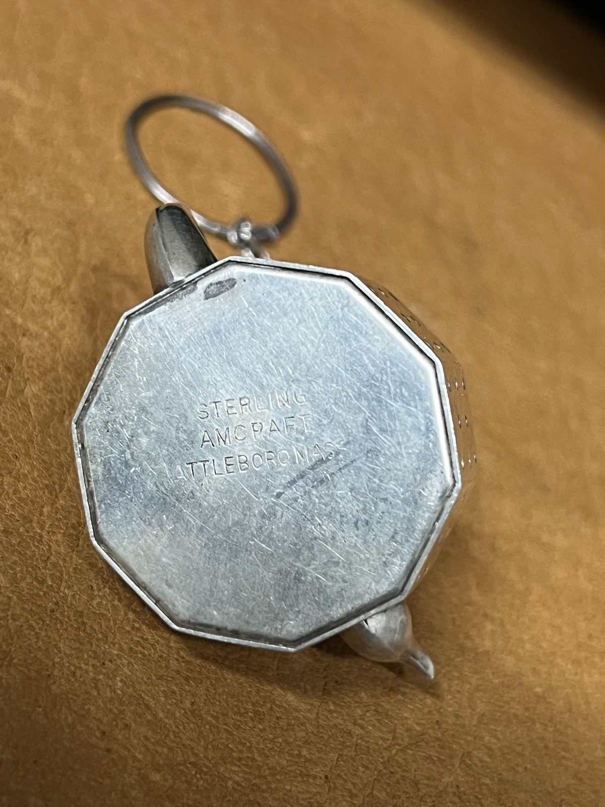 Vintage AMCRAFT Attleboro Mass Sterling Silver Teapot Tea Diffuser