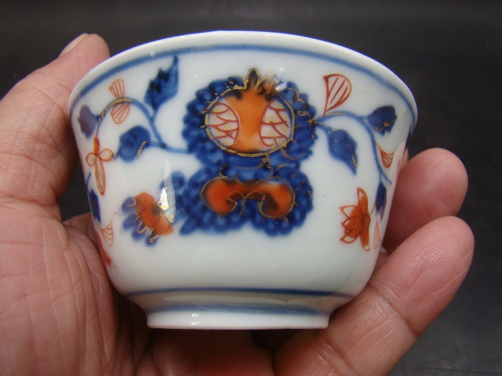 Chinese Kangxi (1662-1722) nice Imari cup (Mark) (combine ship 30 photos) u5209