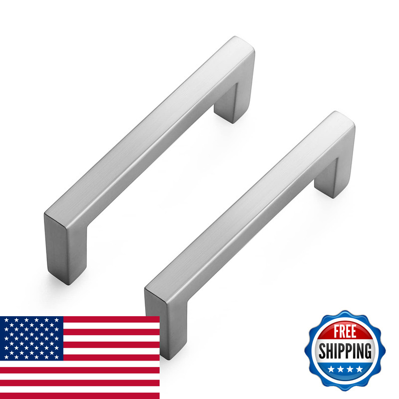Ravinte 30 Pack Solid 3 Inch Center To Center Slim Square Bar Drawer Handles –