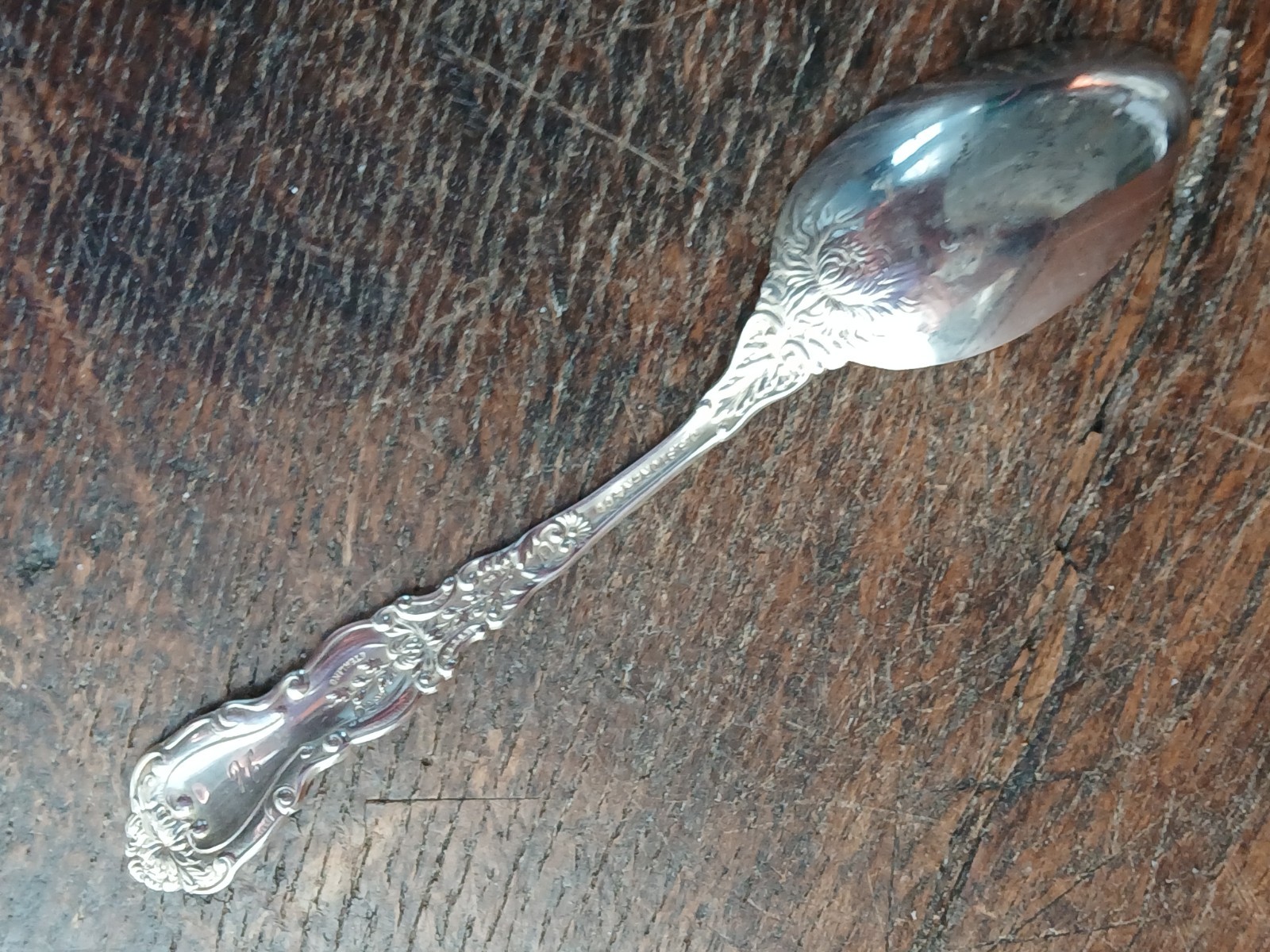 Antique Sterling GORHAM IMPERIAL CHRYSANTHEMUM 1894 Teaspoon FLORAL ORNATE