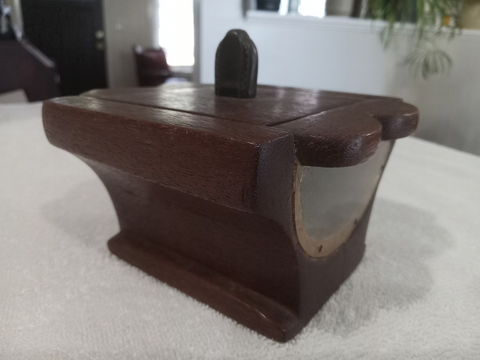 Antique Vintage Handmade Primitive Wooden Keepsake Watch Box One Of A Kind