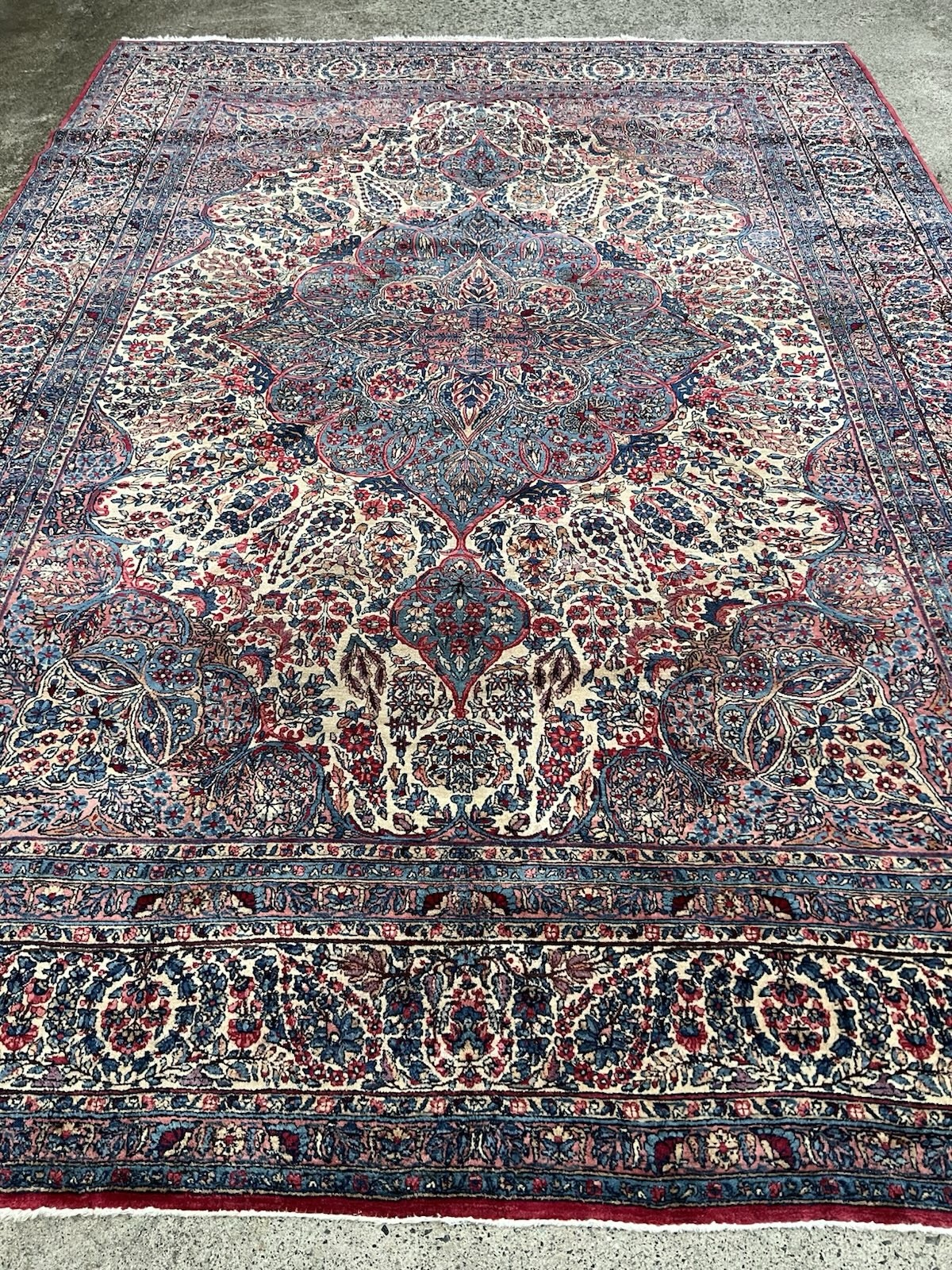 9 ft X 12.5 ft Estate Antique Handmade Oriental Rug Carpet