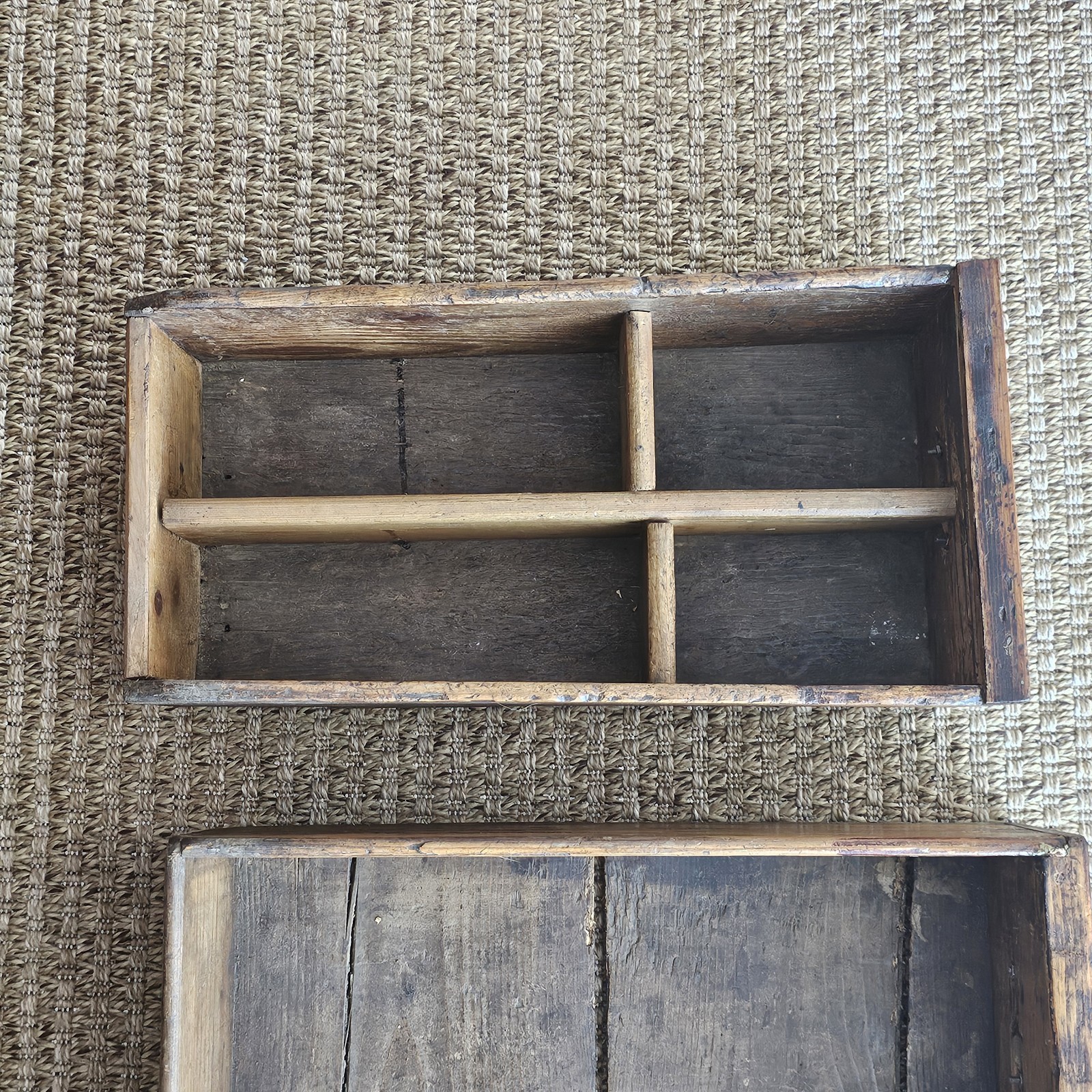Antique Pine Cupboard Open Plate Rack Welsh Kitchen Dresser Farmhouse Hutch