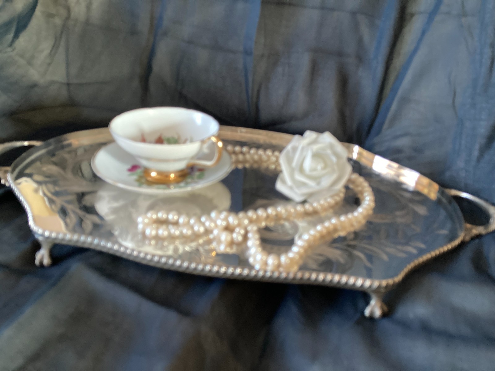 cooper brothers large silver plated tray