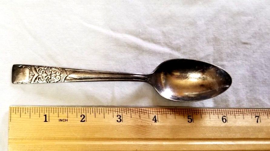 2 Teaspoon Inauguration II Pattern Flatware National Silver Diamond Co Tea Spoon