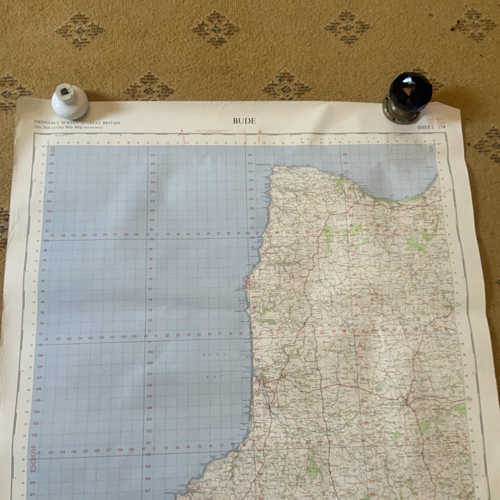 1961 sheet 174 Map of BUDE . (24)