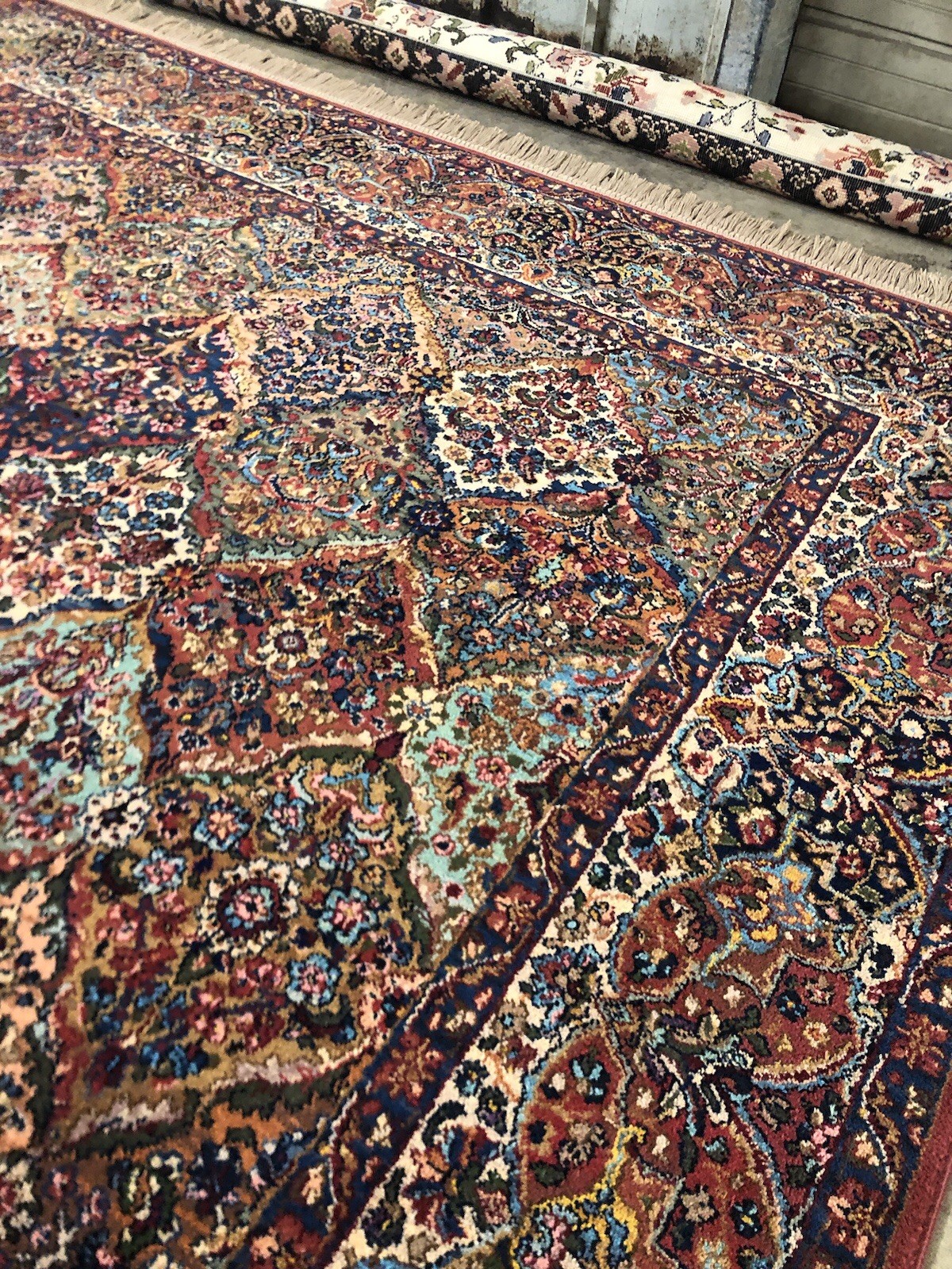 KARASTAN KIRMAN MULTI_COLOR PANEL PATTERN#717 RUG 8.8 X 12