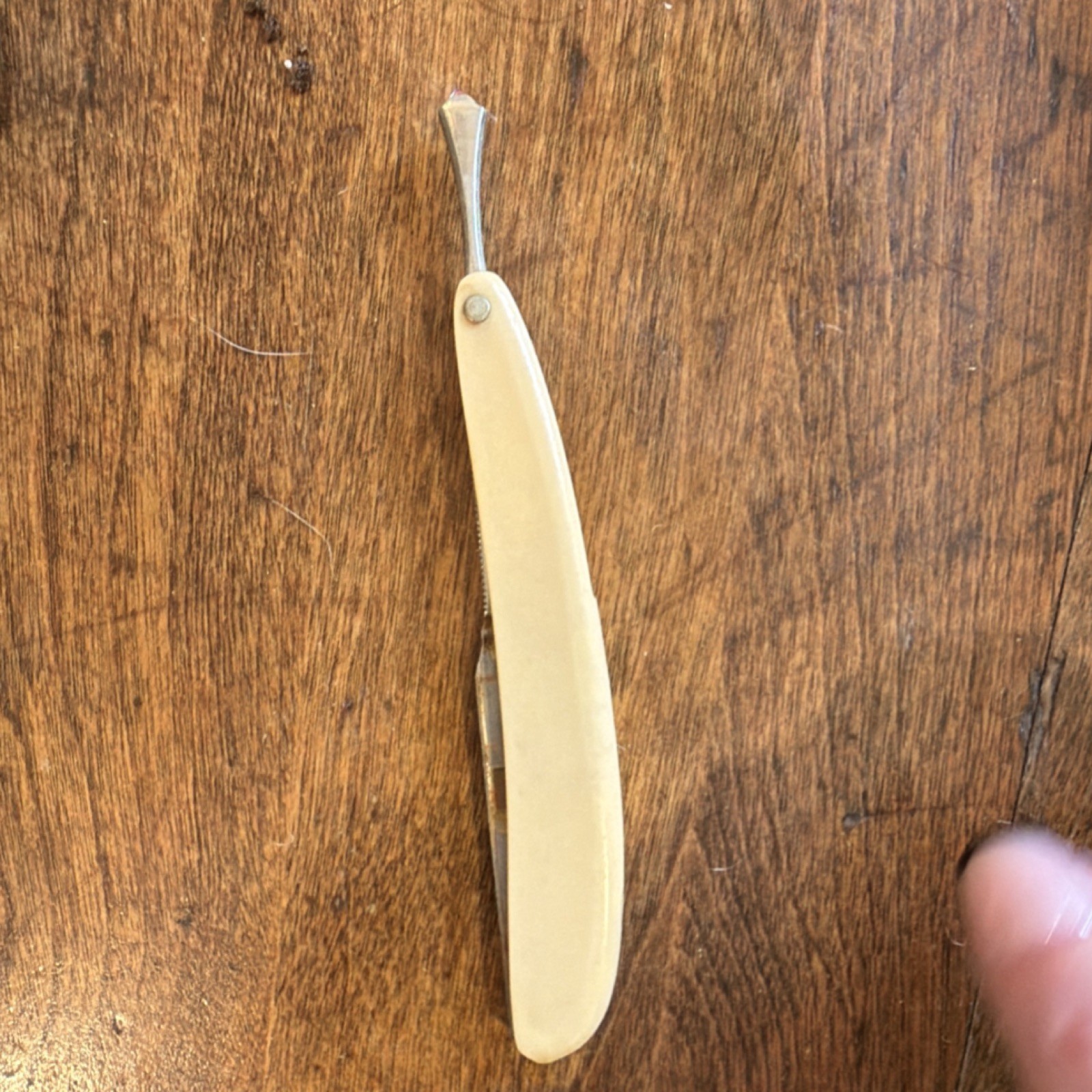 Antique 1915Patent Gentleman’sGrooming Set Celluloid Brush Nail File Button Hook