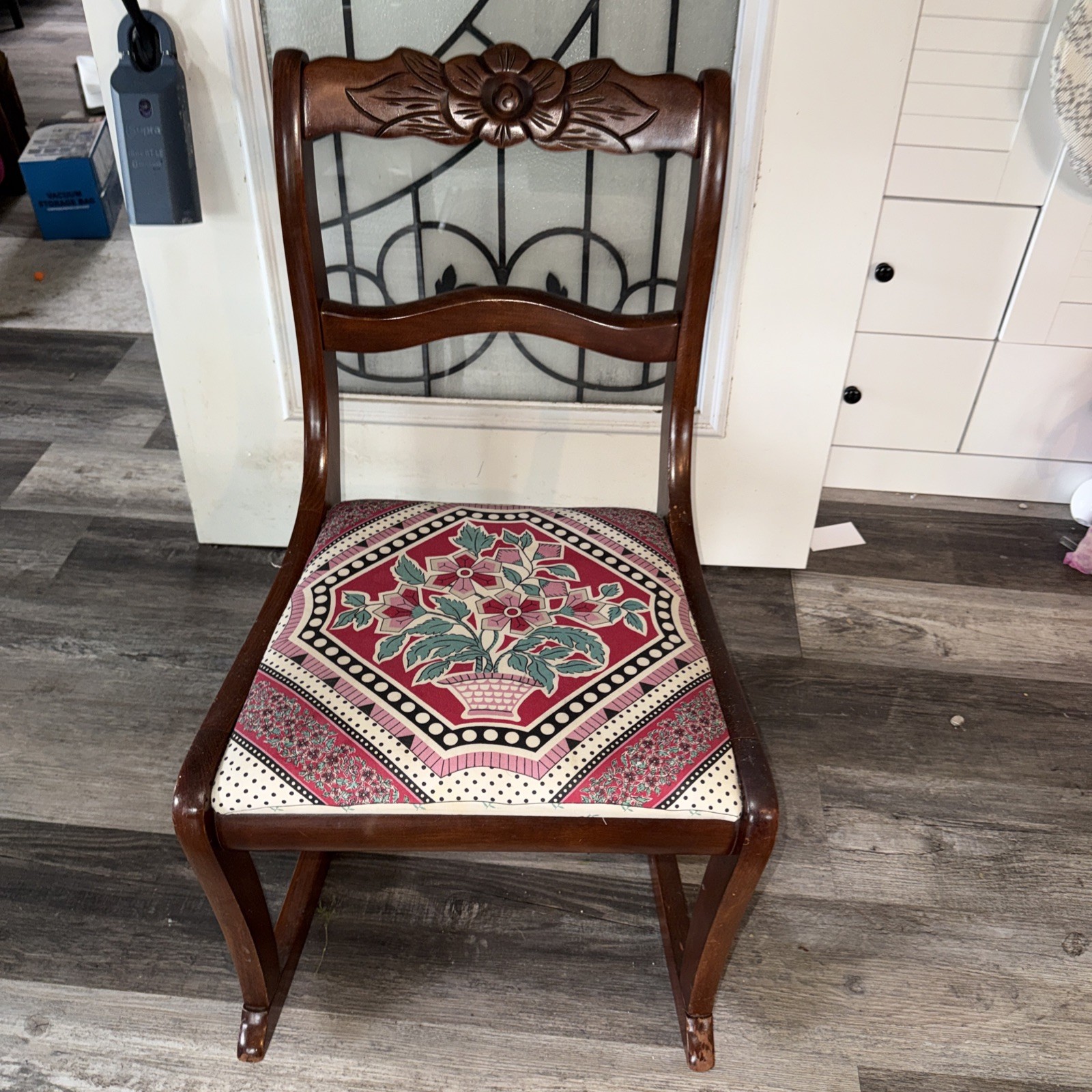 Antique Rose Back Rocking Chair | Local Pick Up or Buyer Arranges Shipping