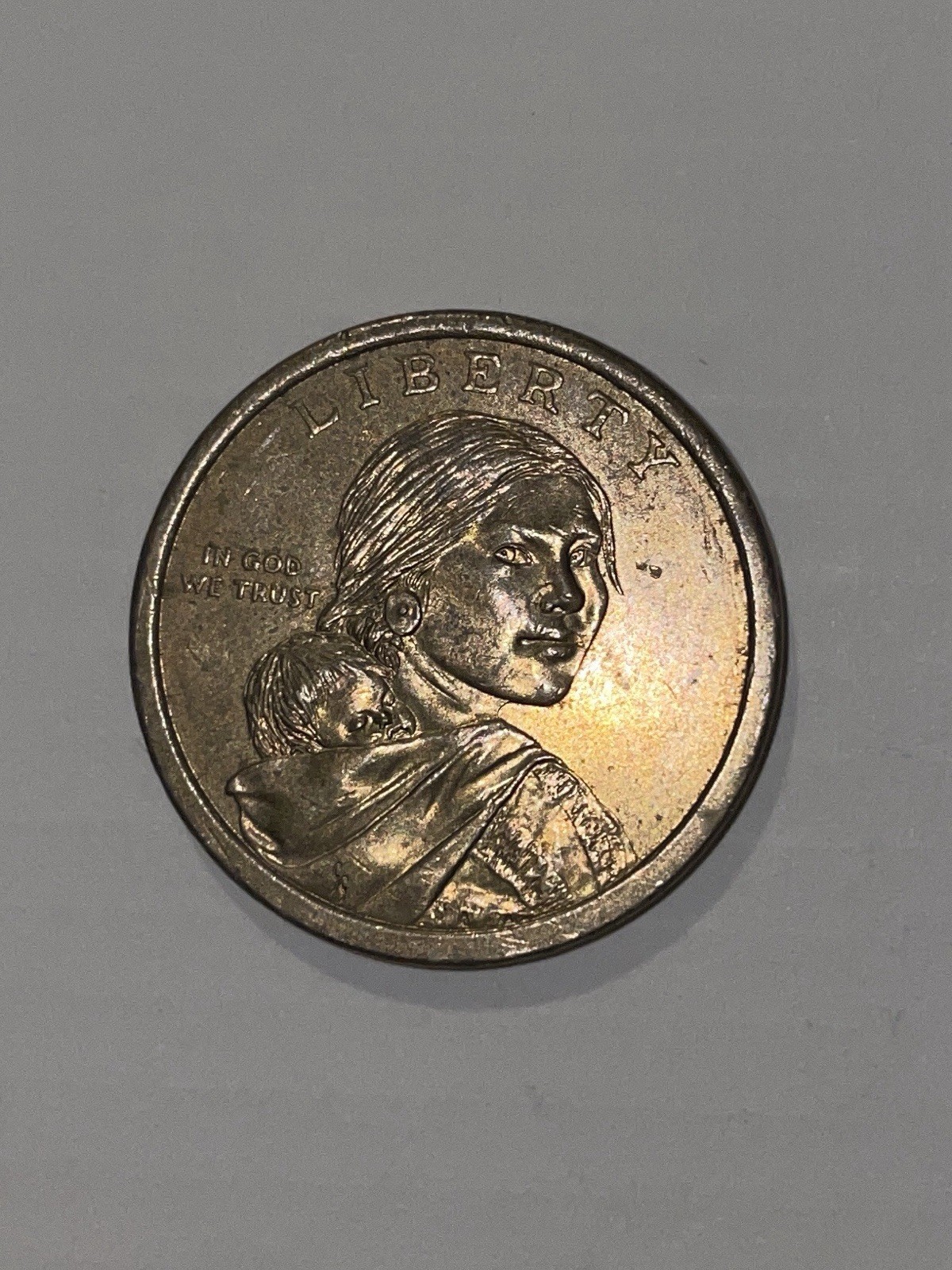 Sacagawea Coin WITHOUT mint mark on front RARE
