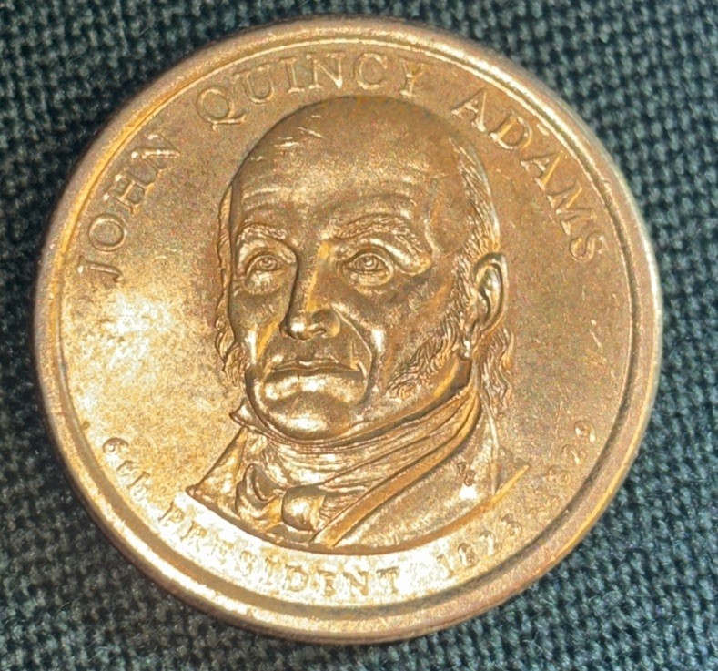 Super Rare 2008 D Coin 1825-1829 John Quincy Adams one dollar coin, Position A