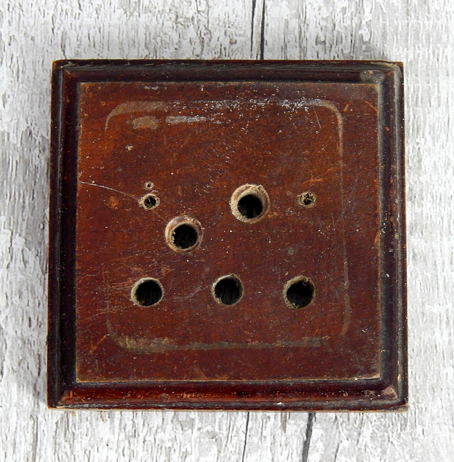 Genuine Vintage 1930s Wooden Pattress for Dolly Light Switch Period House #D