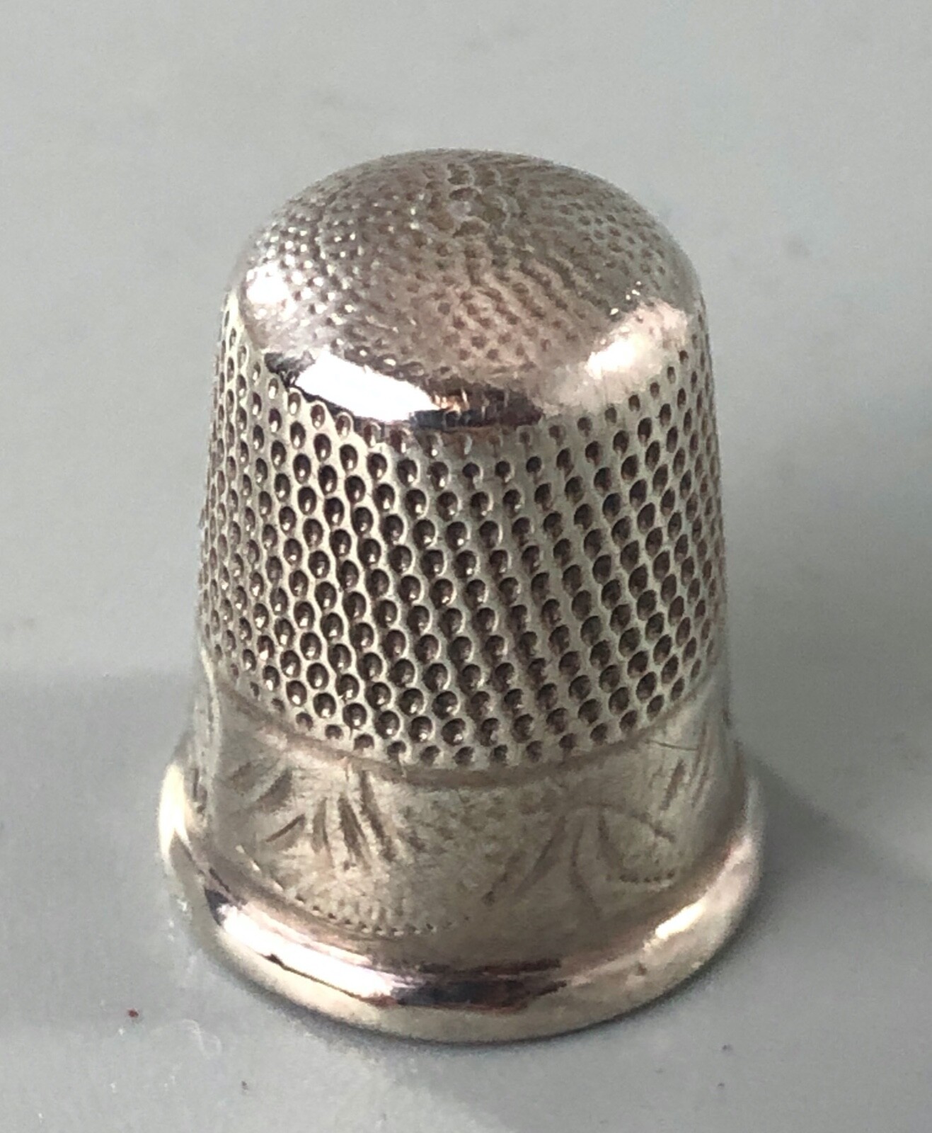 Antique Silver Thimble James Fenton Birmingham 1917 Size 9 AZX