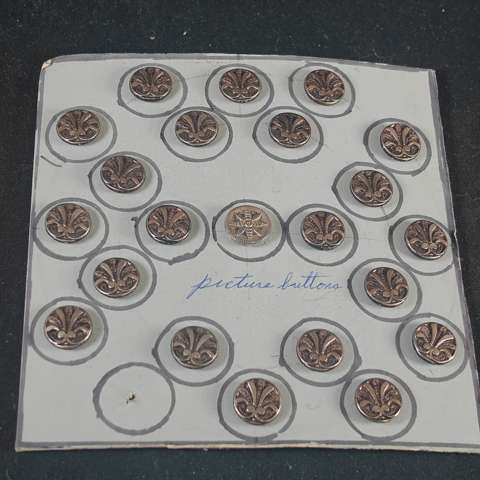 Collection Lot Antique And Vintage Buttons Victorian Picture