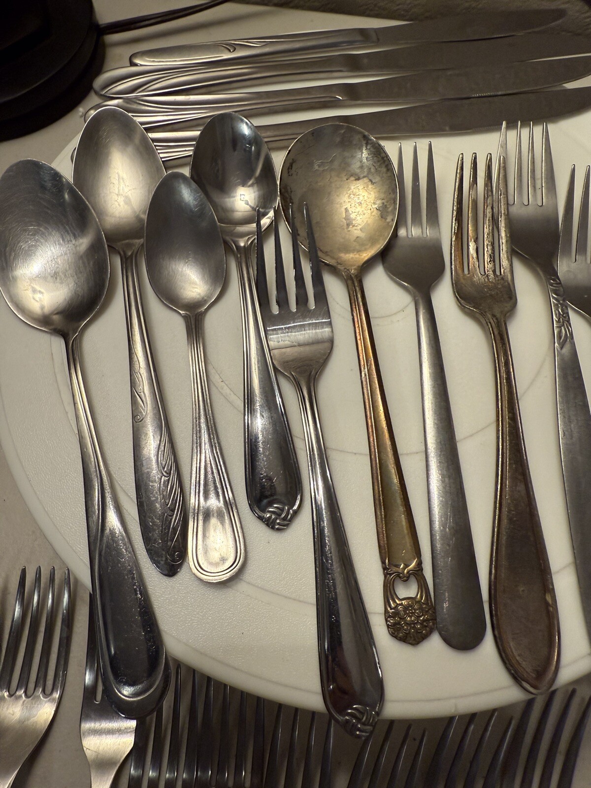 Assorted Mixed Lot of Vintage Silver Plate Silverware – 25 Pieces