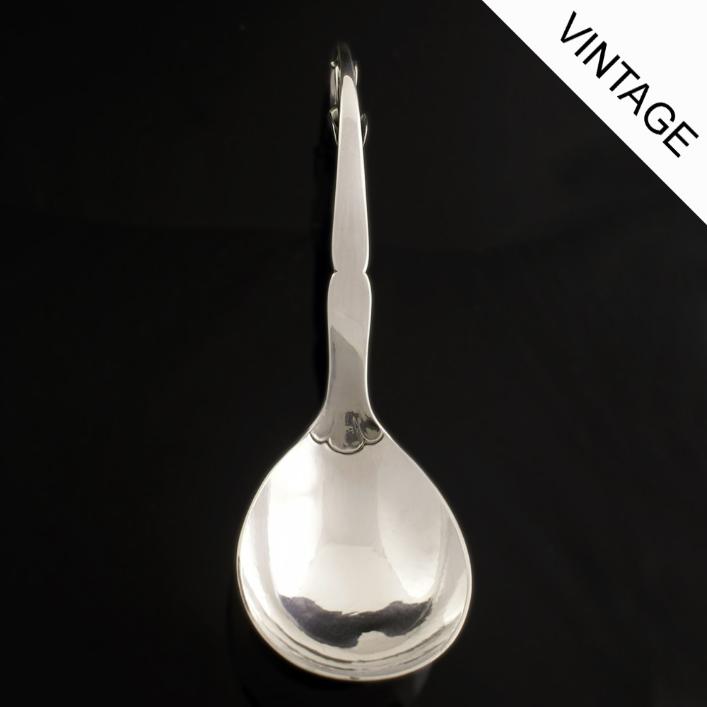 Georg Jensen Silver Serving Spoon – Ornamental/ Pyntebestik #21