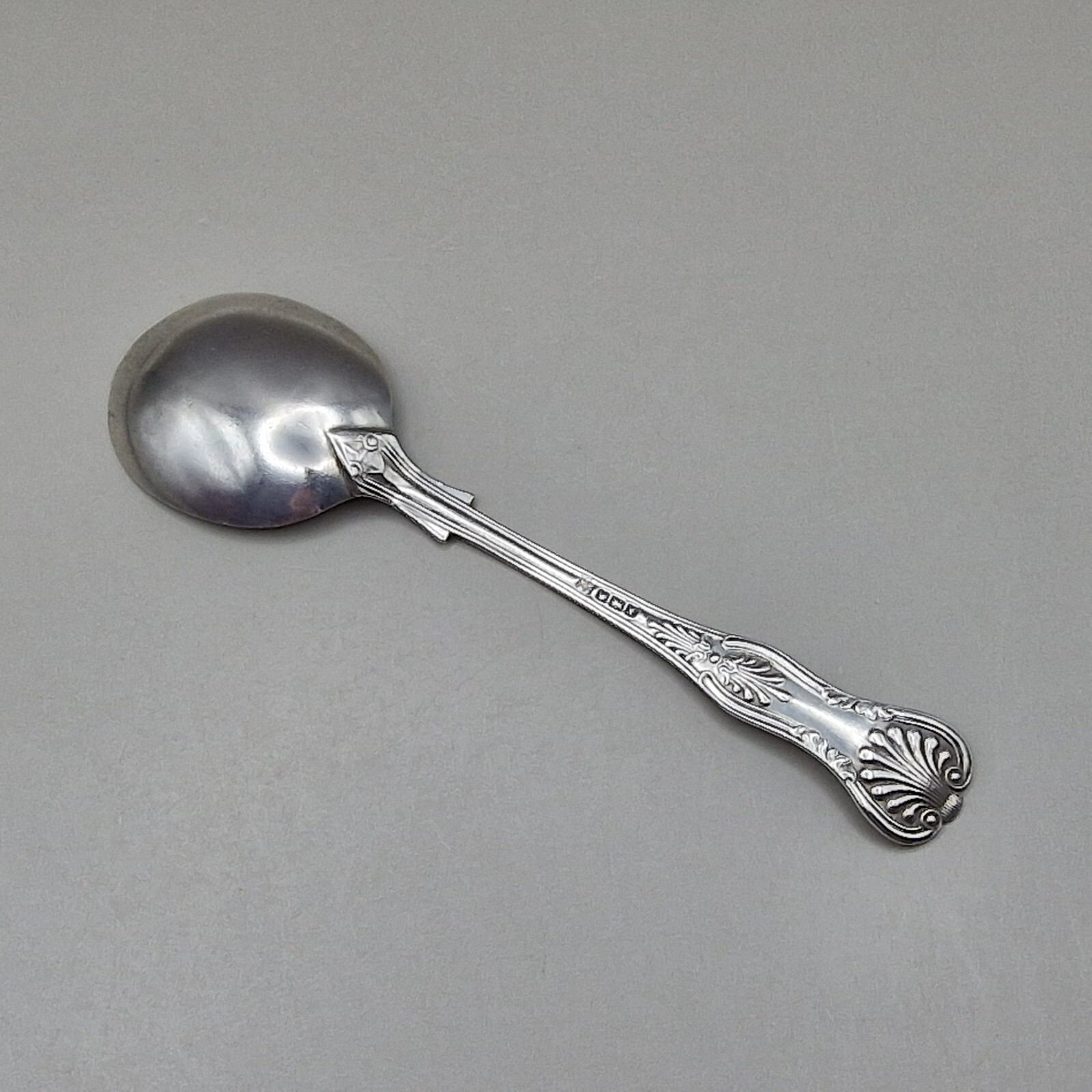 Solid Silver Kings Pattern Jam/Dessert Spoon by Cooper Brothers & Sons Ltd 1915